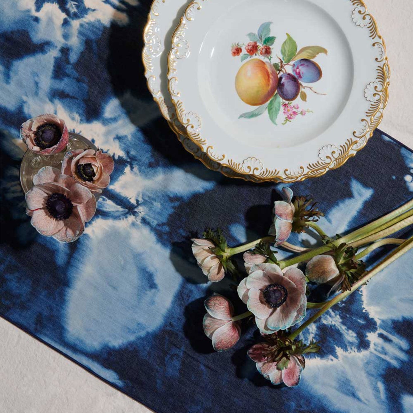 Tie-Dye Denim Table Runner