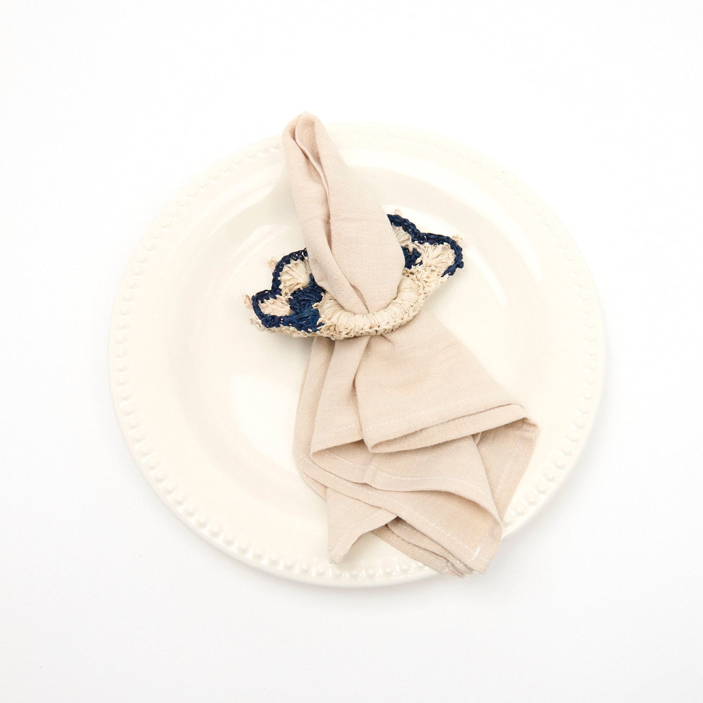 Raffia Fanshell Napkin Ring