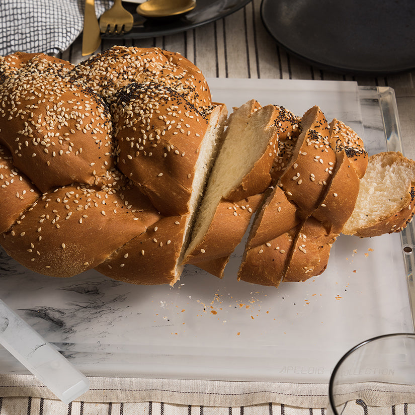Solid Challah Board Marble