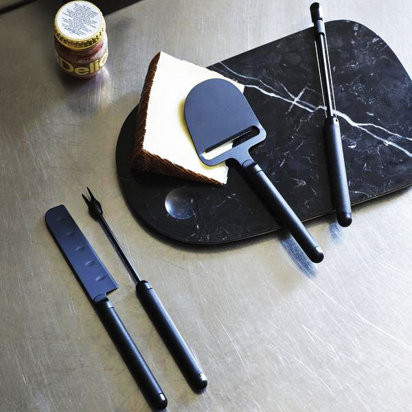 PEBBLE CHEESE FORK - BLACK