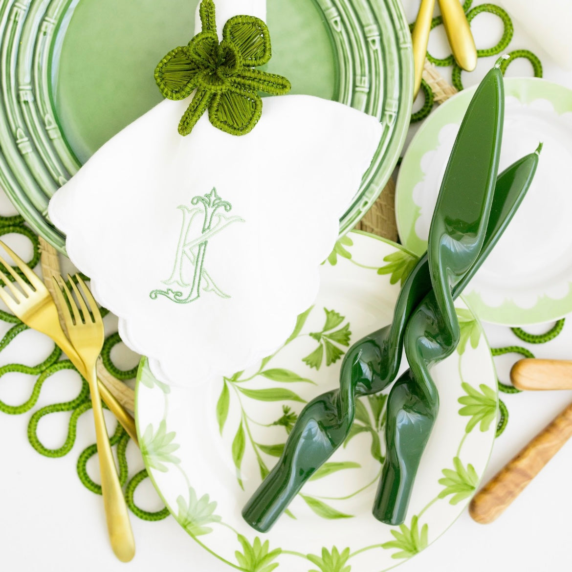 CAROLINE FLATWARE, BRUSHED GOLD