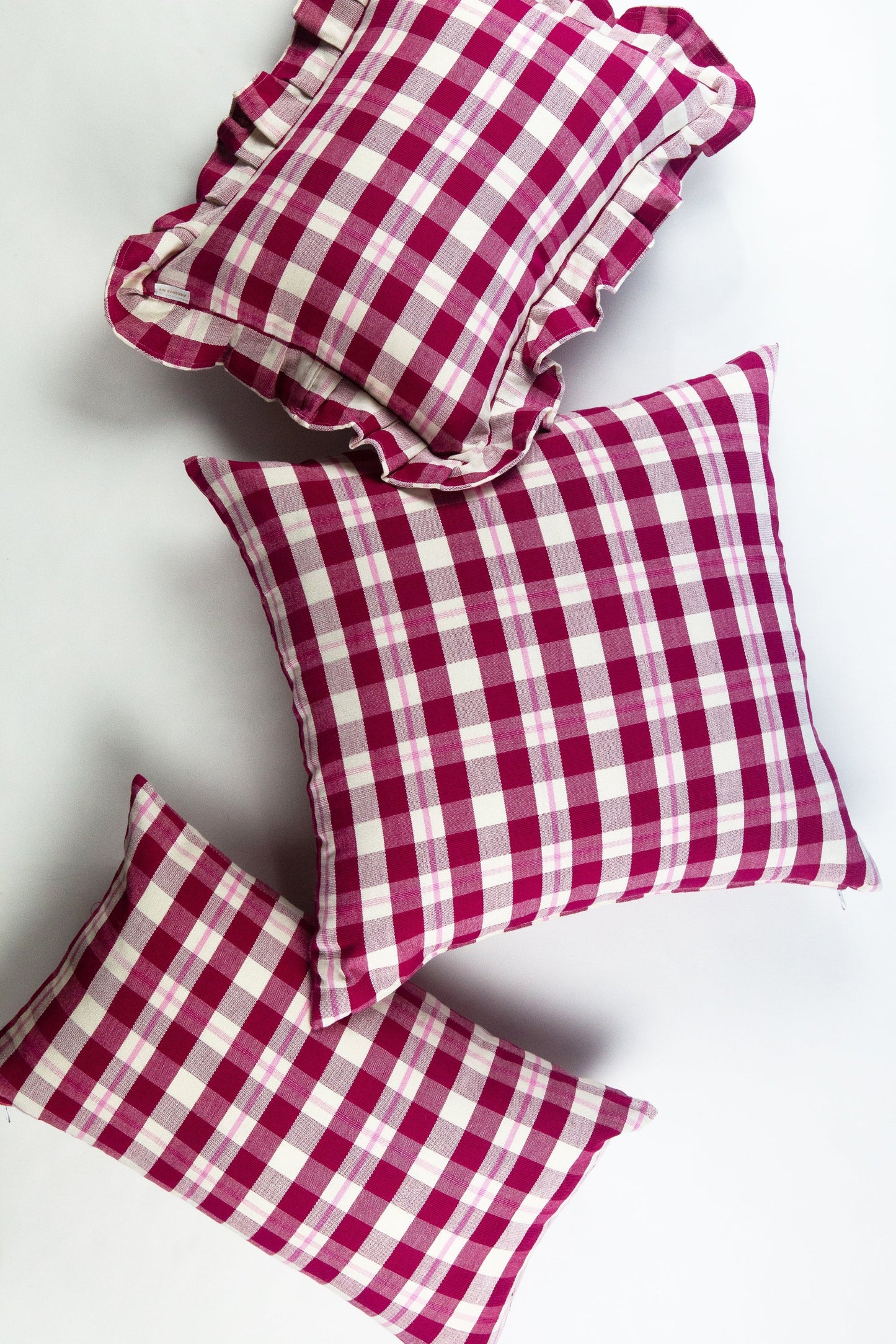 Archive NY Abigaill Plaid Ruffle Pillow