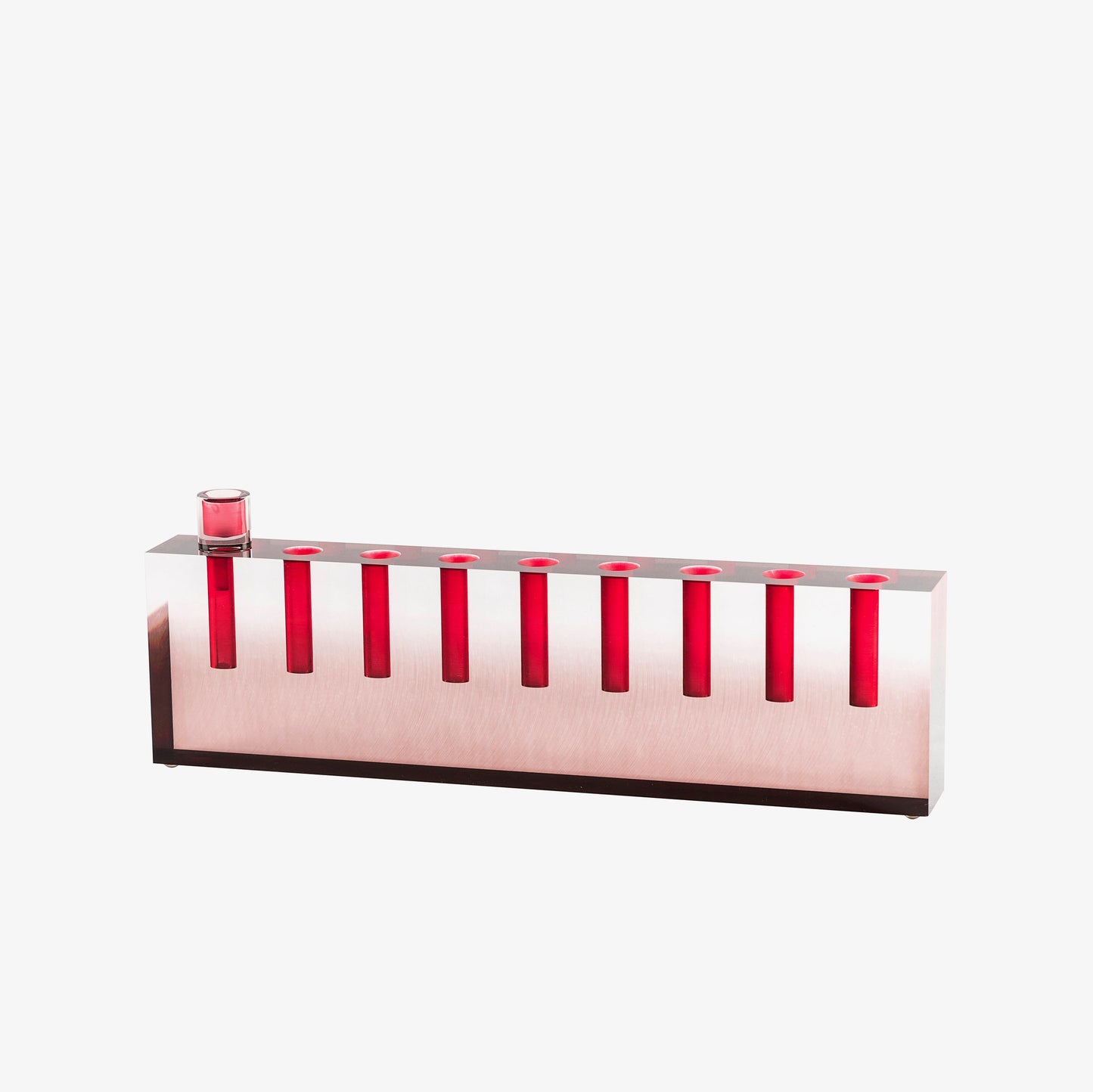 Oil Menorah Burgundy