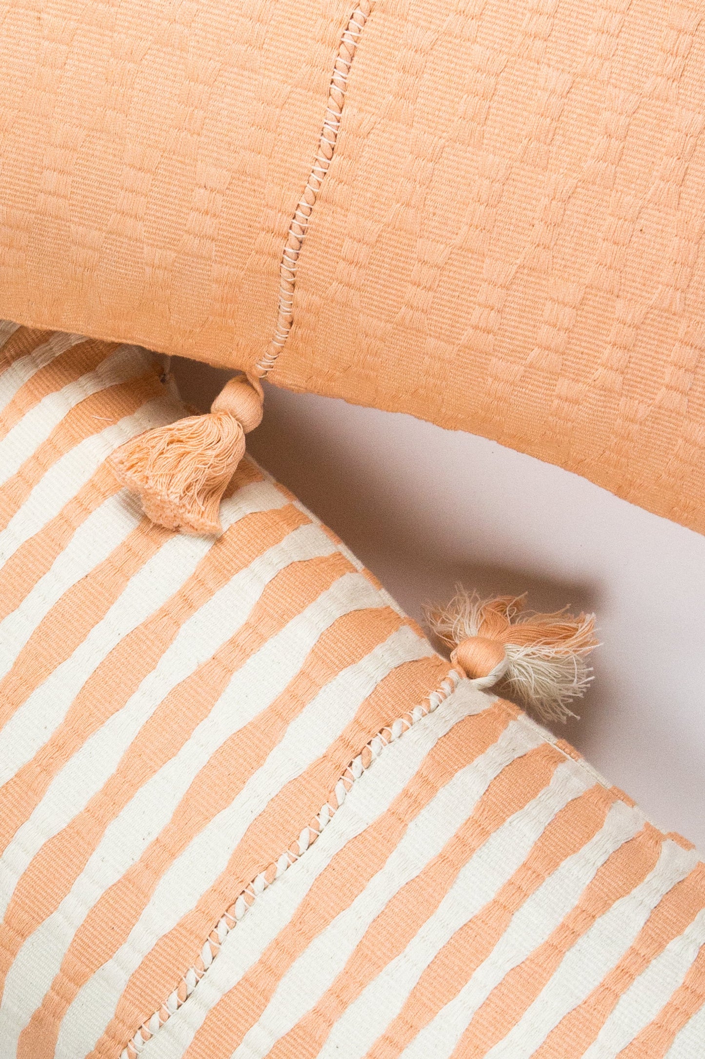 Antigua Pillow - Peach Solid