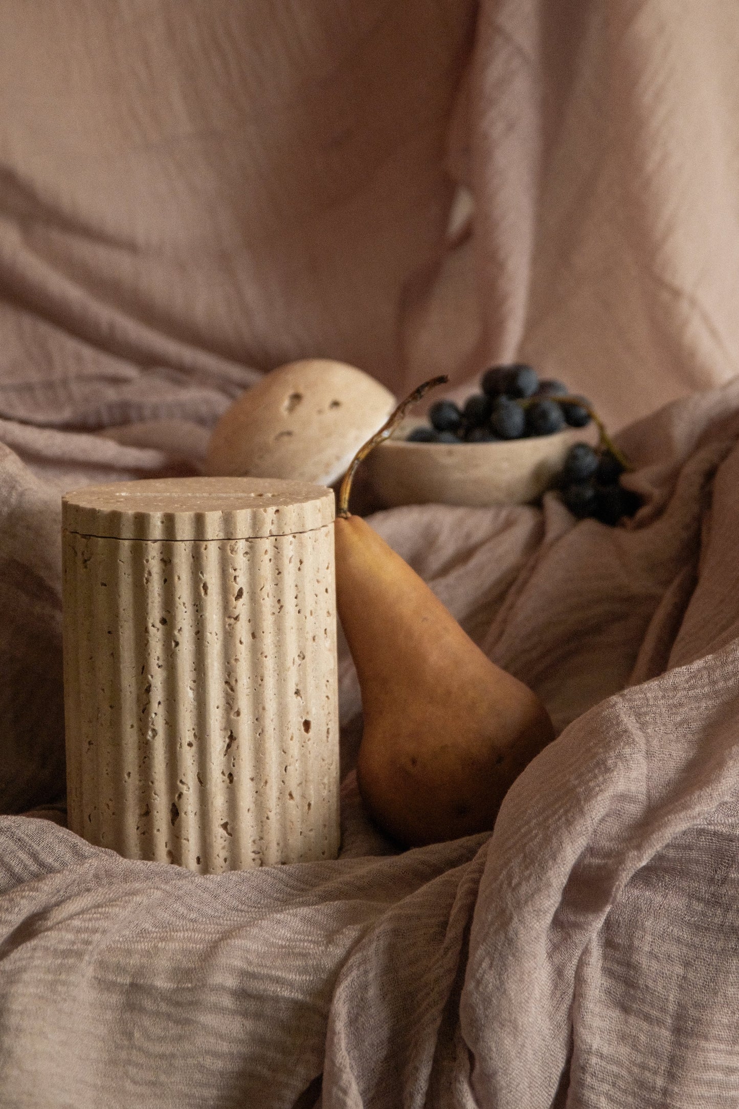 Travertine Tzedakah Box