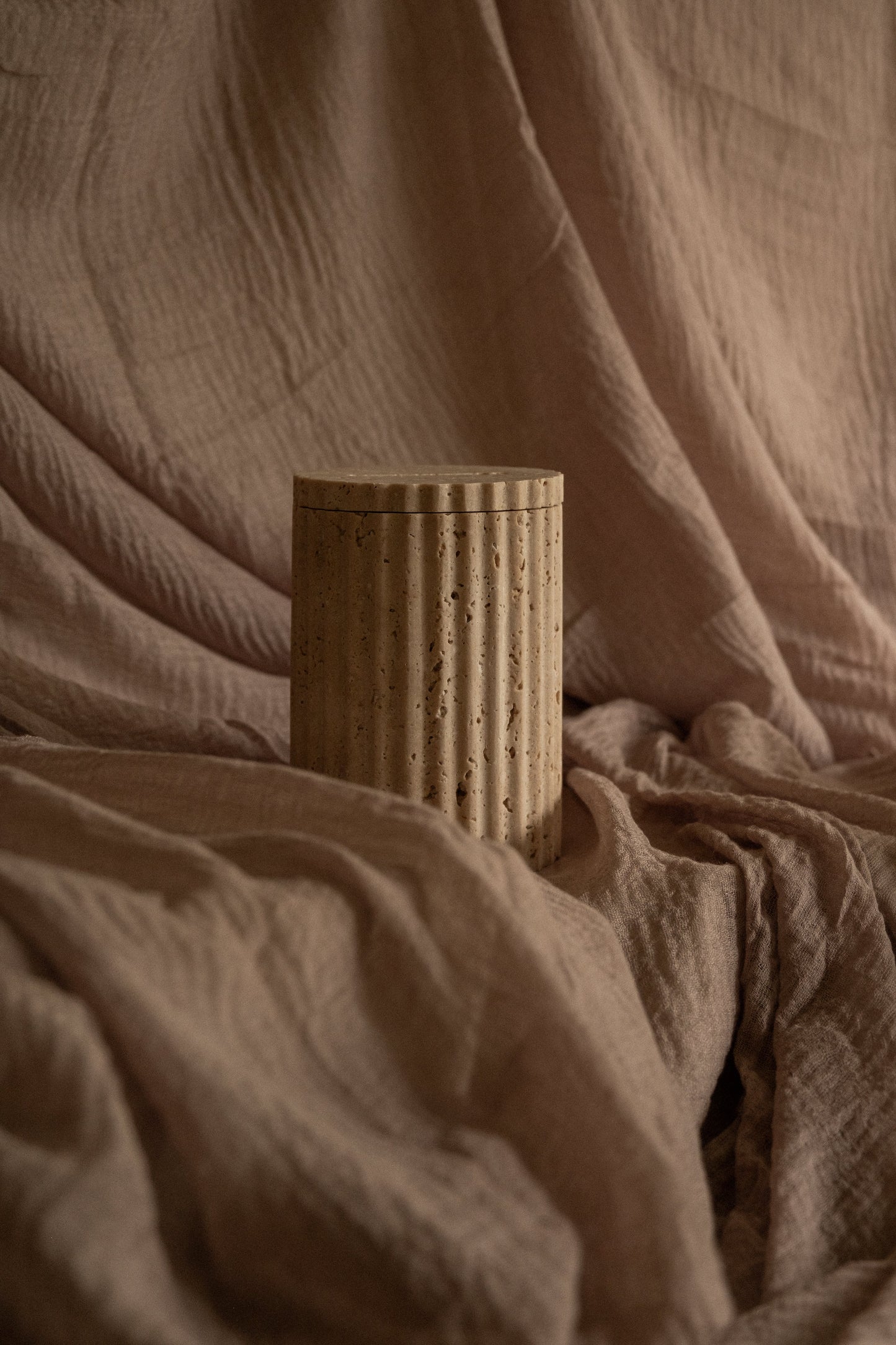 Travertine Tzedakah Box