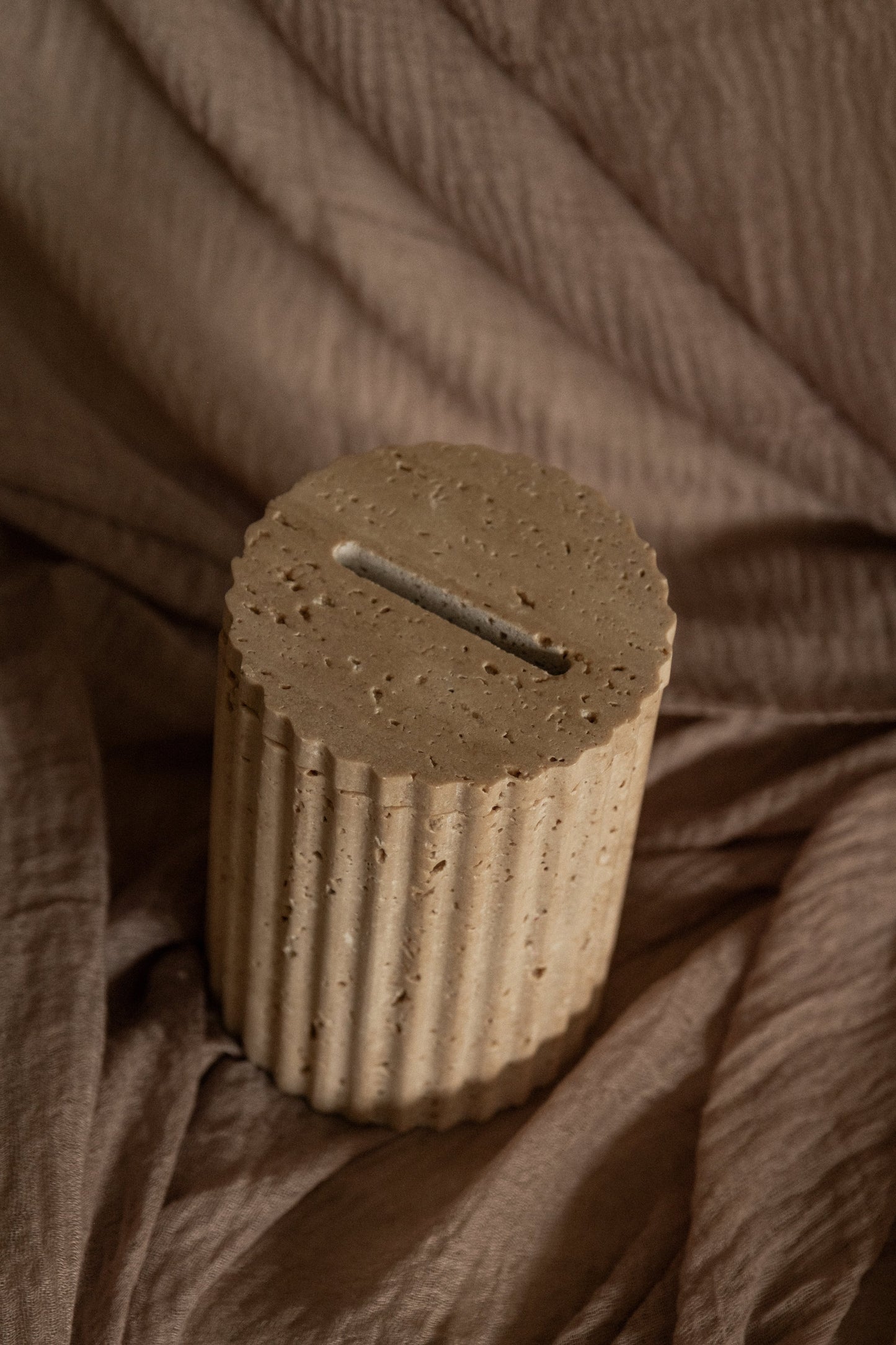 Travertine Tzedakah Box