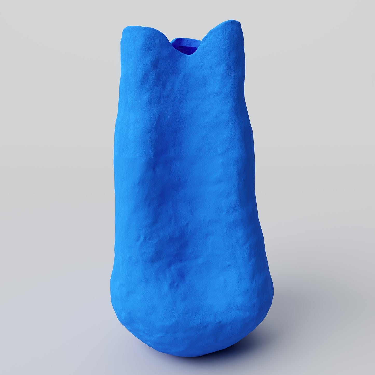 Barbara Matte Blue Porcelain Vase