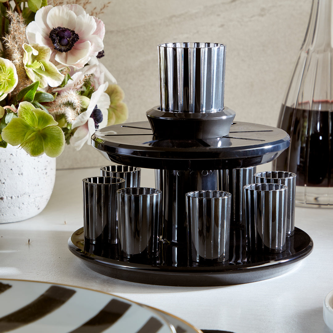 Kiddush Wine Fountain Set Black