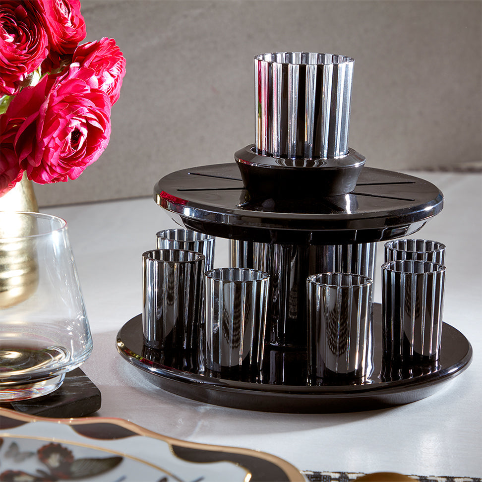 Kiddush Wine Fountain Set Black