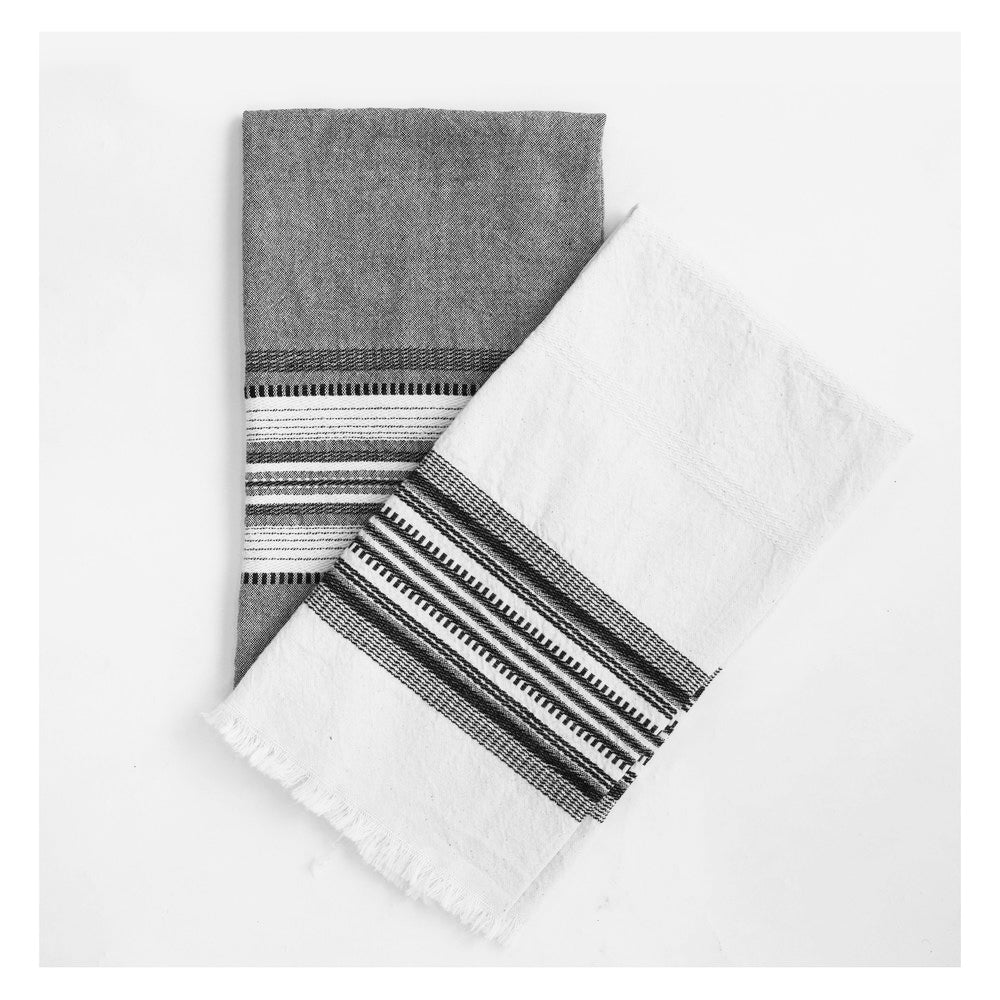 White and Black Kitchen Towel