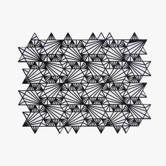 Challah Cover Magen David Black & White