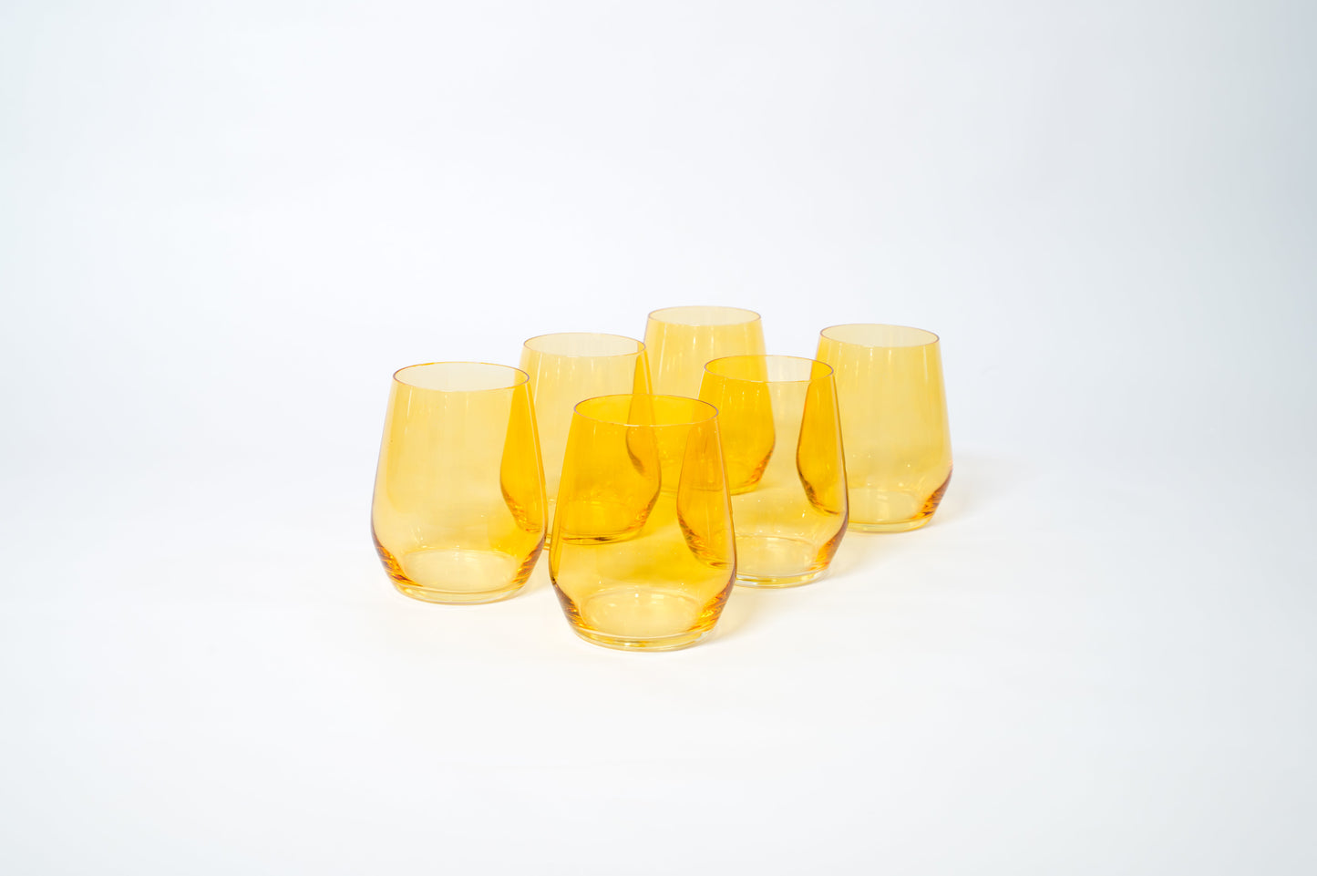 Sunshine Yellow - Colored Wine Glass