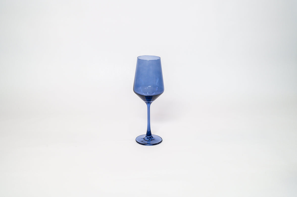 Indigo-go - Stemless Colored Wine Glass