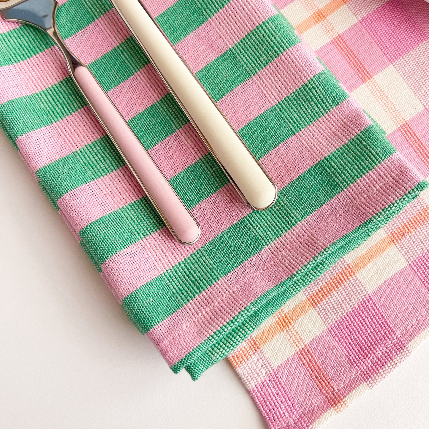 Flora Stripe Napkin Set