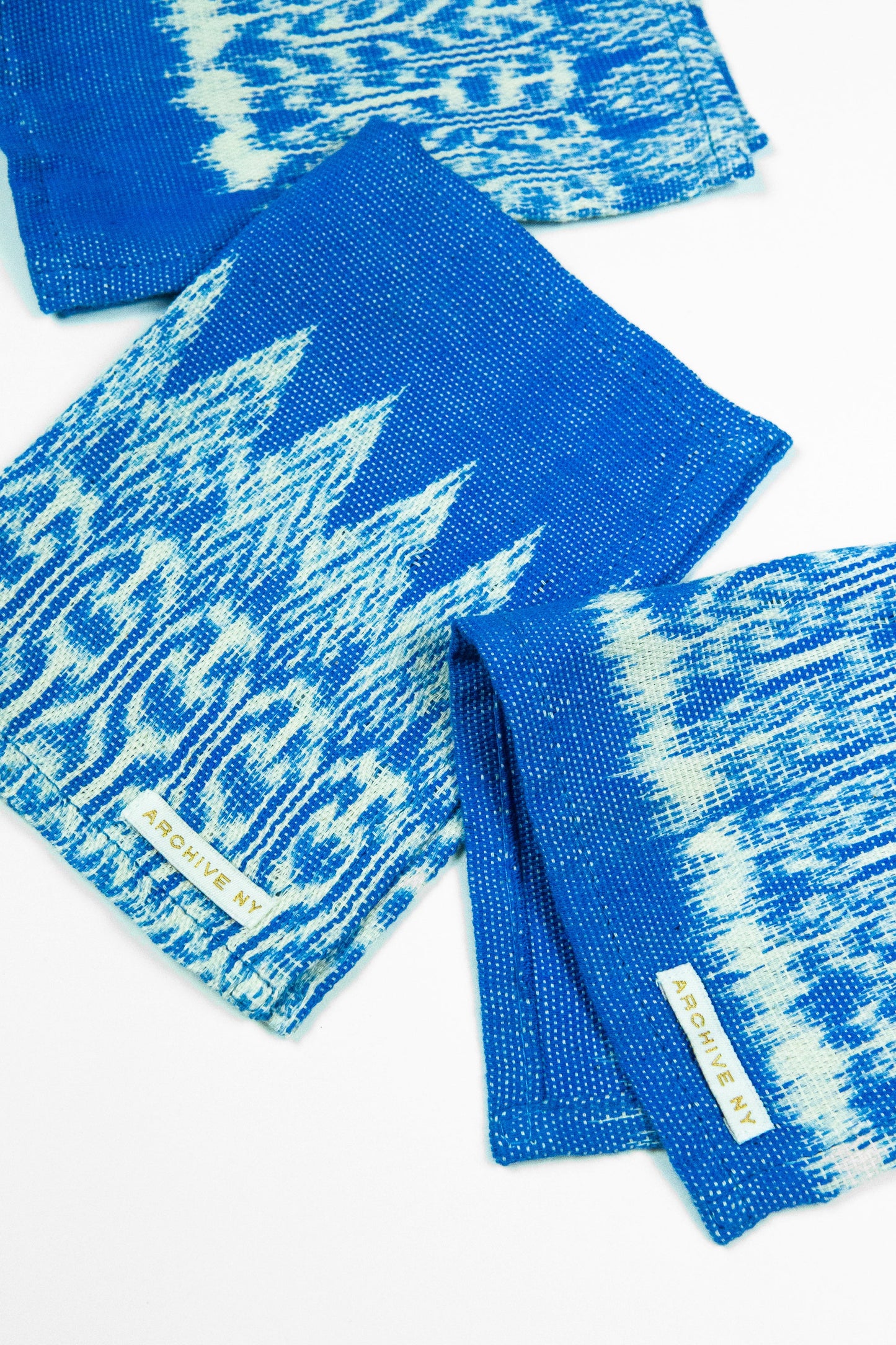 Gabriela Jaspe Blue Cocktail Napkins, Set of 4