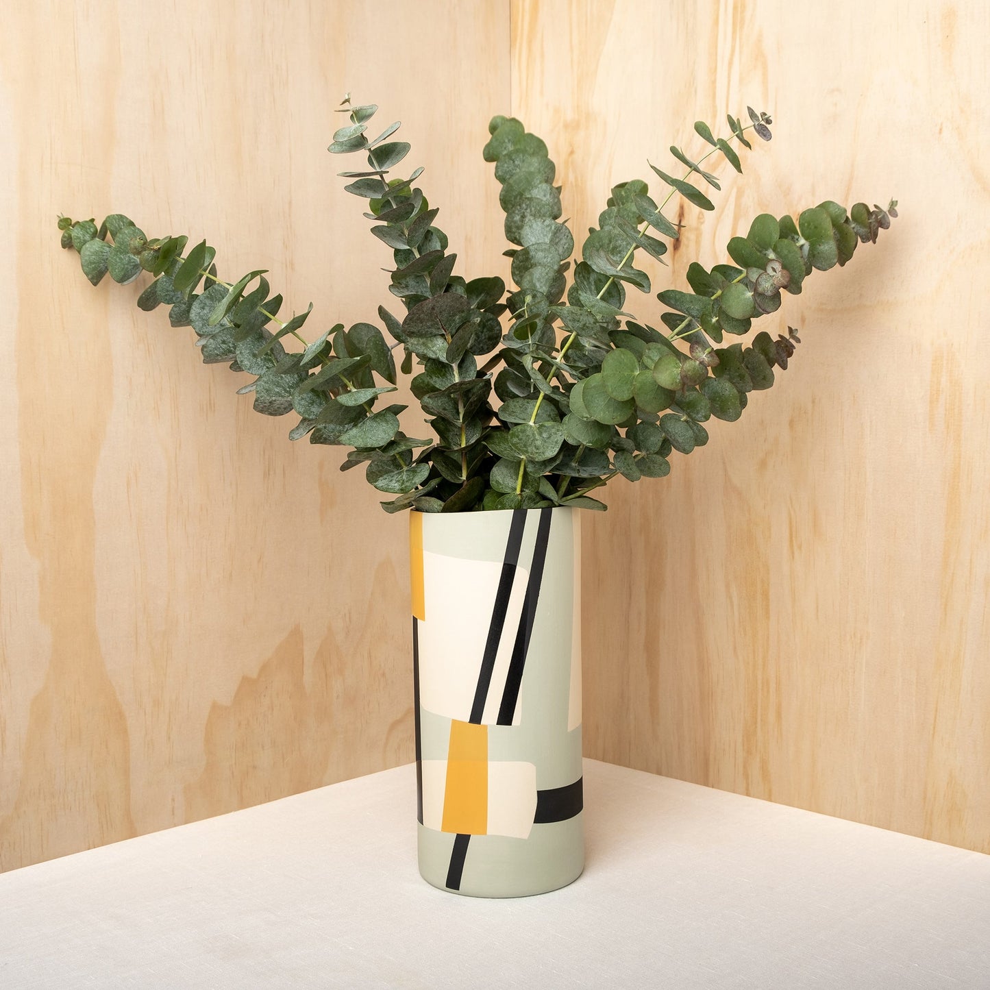Sally Blair Bauhaus Mint Ceramic Vase - Darling Spring