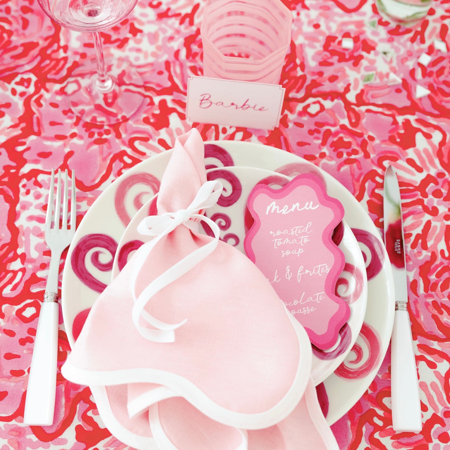 MILLIE TABLE RUNNER, PINK