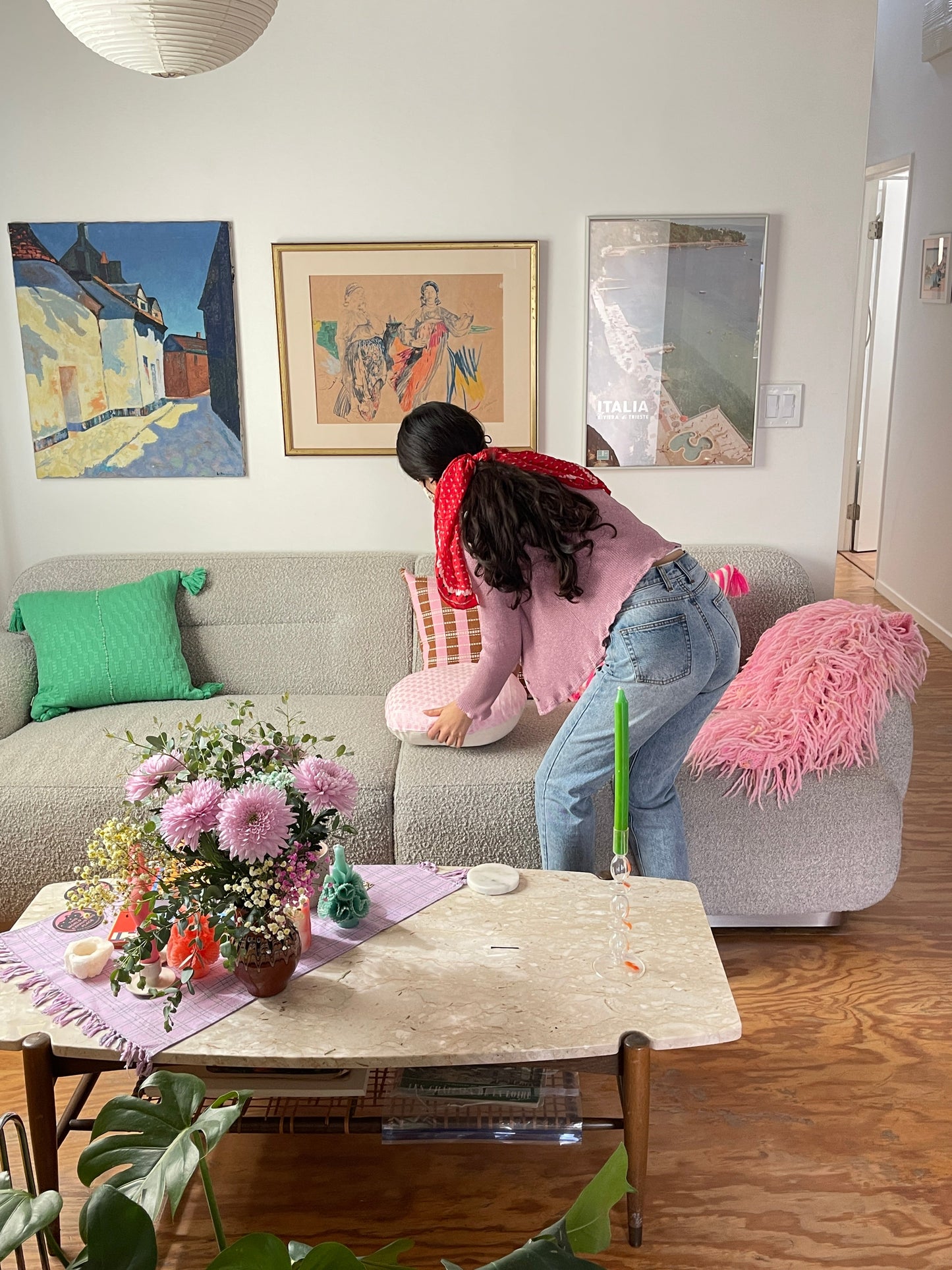 Antigua Pillow - Kelly Green