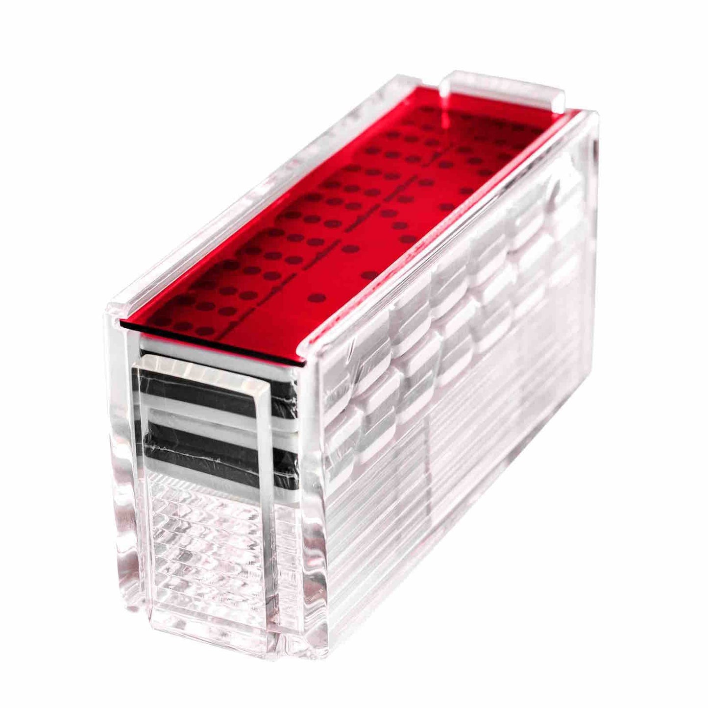 "El Catire" Domino Set with Racks - Red