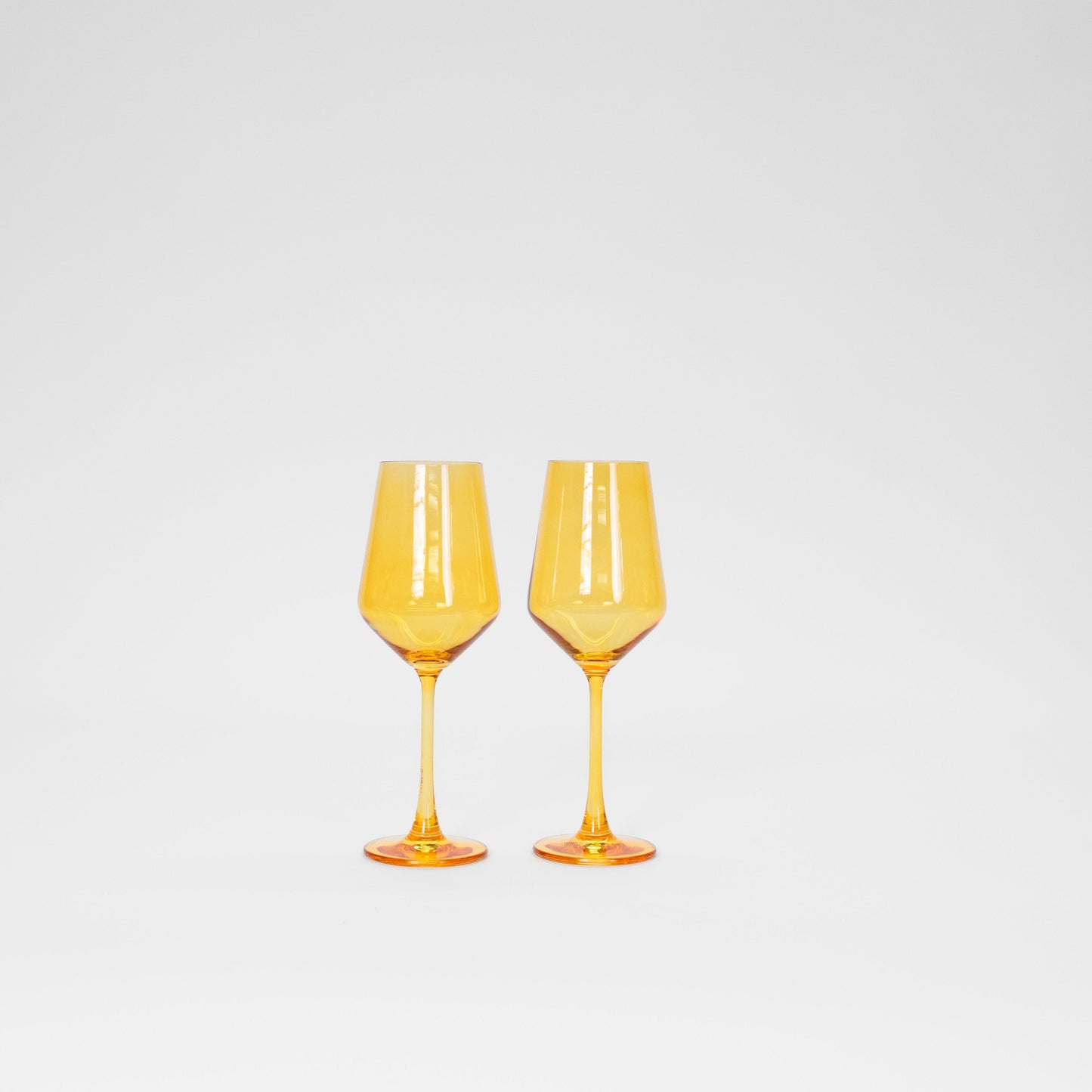 Sunshine Yellow - Colored Wine Glass