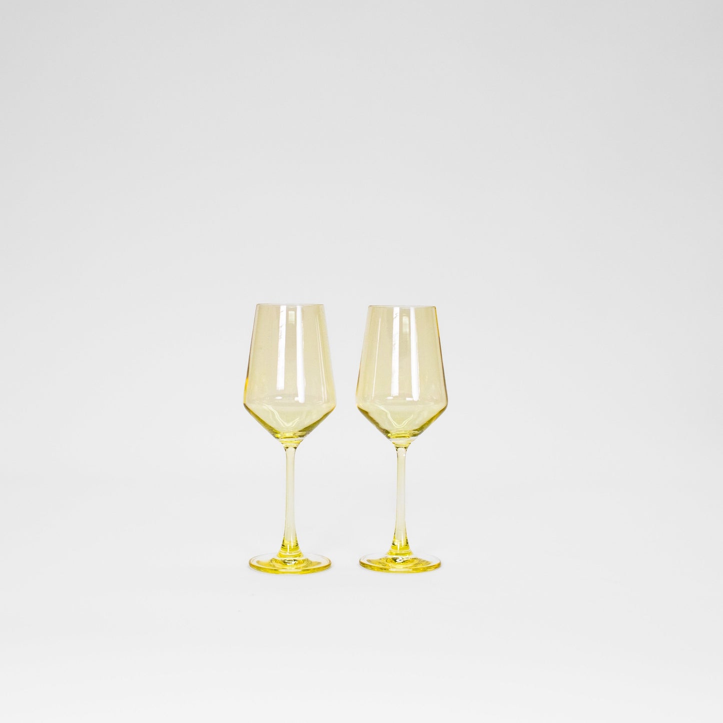 Lemon Drop - Colored Wine Glass