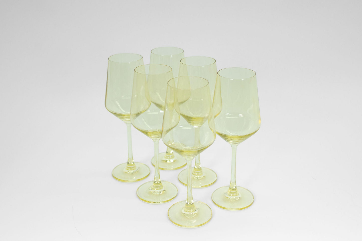 Lemon Drop - Colored Wine Glass