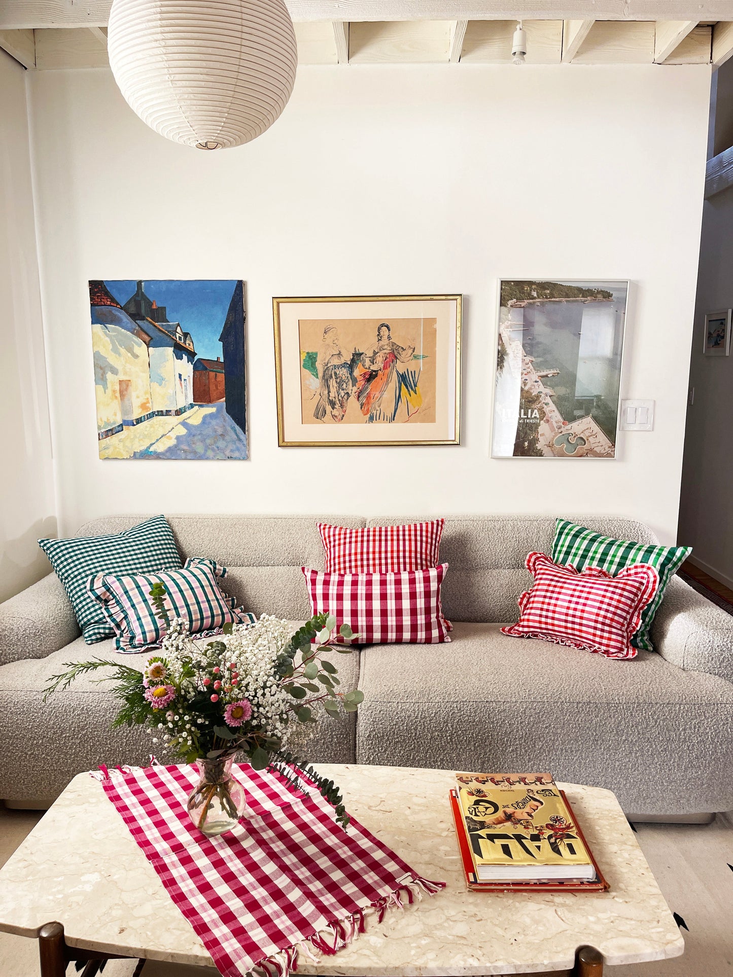 Sofia Gingham Pillow