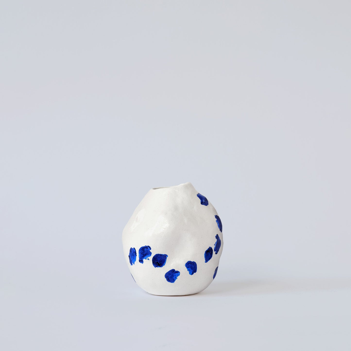Kara White and Blue Porcelain Vase