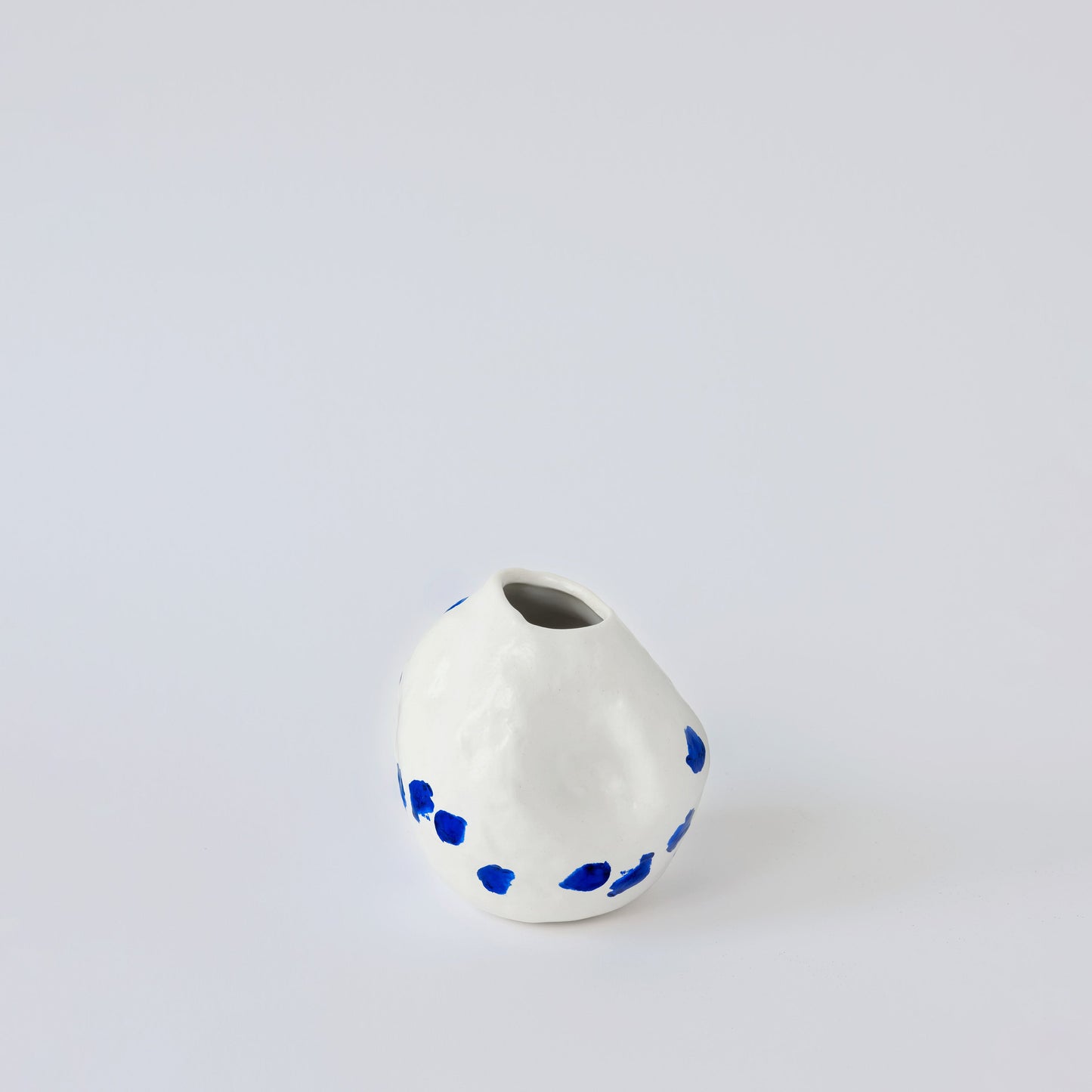 Kara White and Blue Porcelain Vase