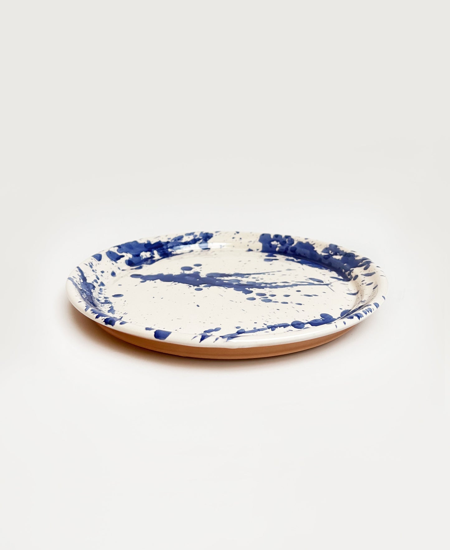 Dinner Plate- Il Buco Vita / color~Blue Splatter