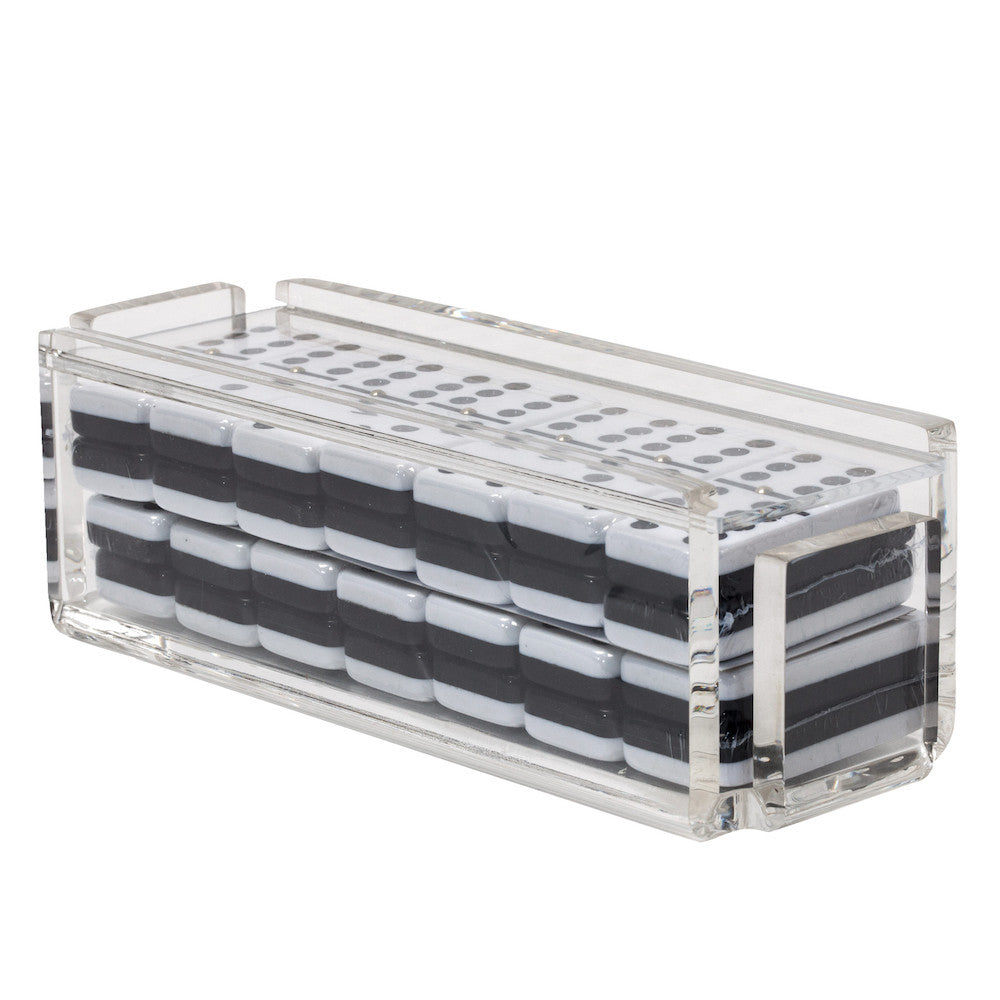 "El Tigre" Domino Set - Clear