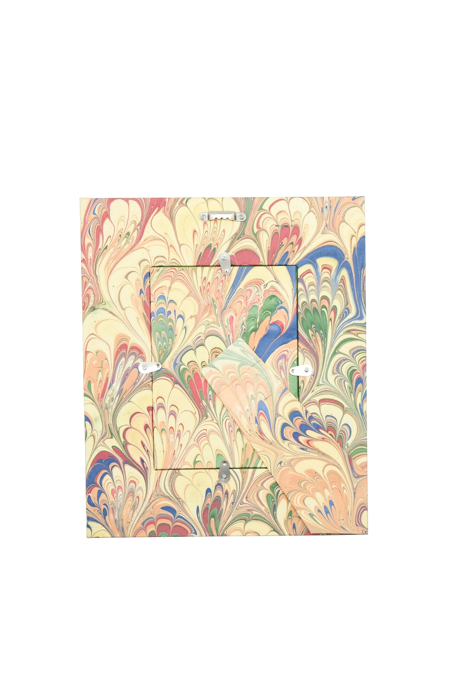 Hand-Marbled Large Wall Picture Frame in Multicolor, 5x7