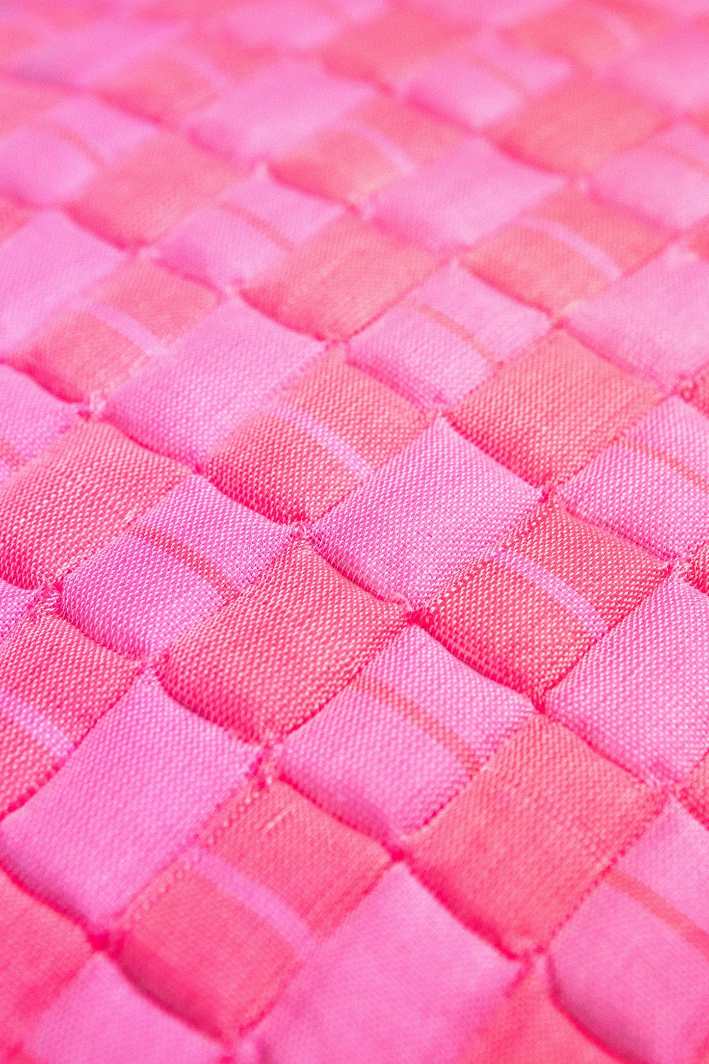 Sujani Quilted Pillow - Neon Pink