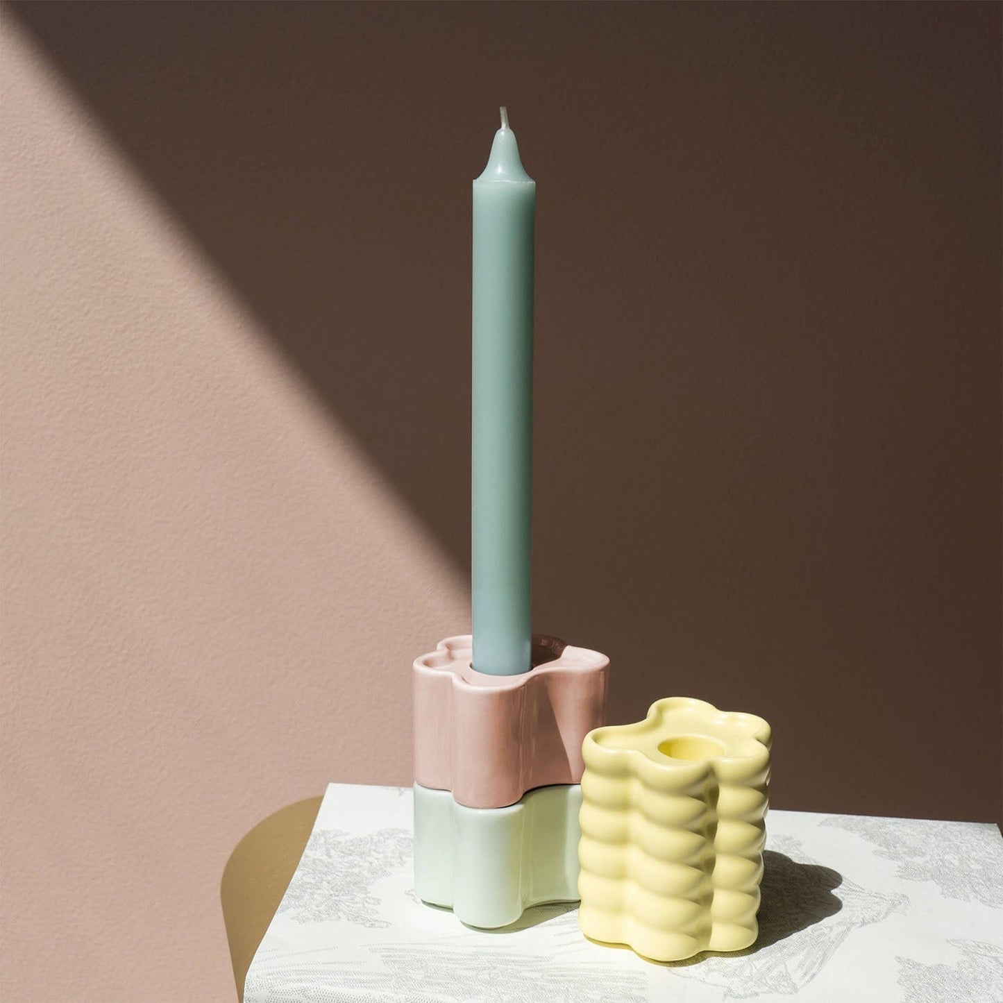 OCTAEVO Flora Candle Holder Small - Mint