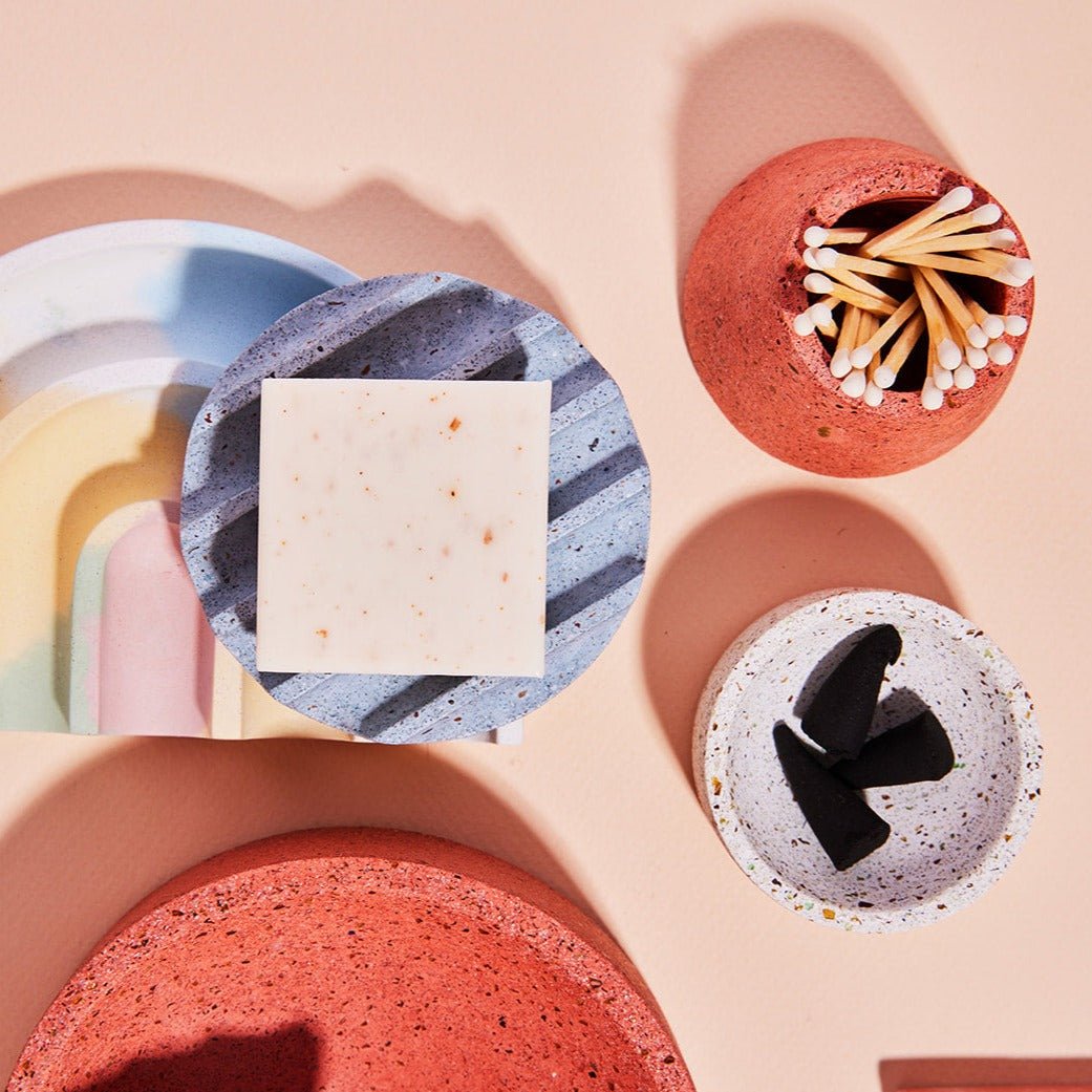 Mini Soap Dish | Light Blue Terrazzo - pretti.cool