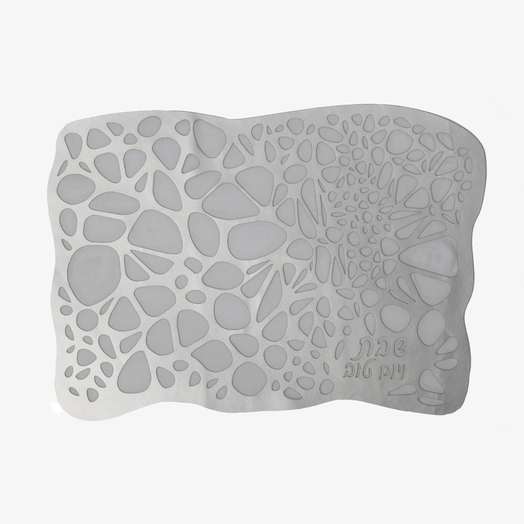 Challah Cover Pebbles Silver