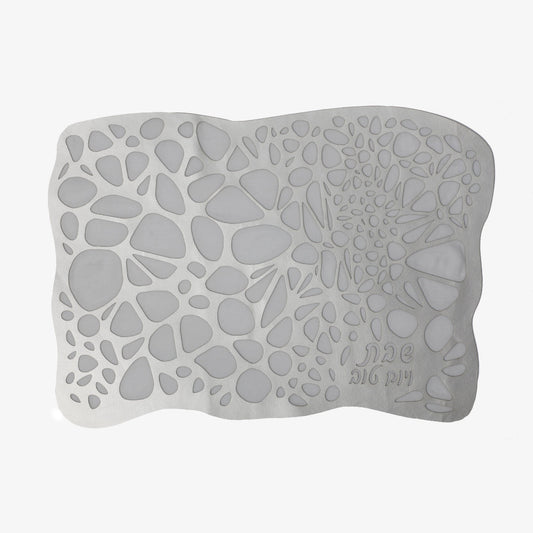 Challah Cover Pebbles Silver