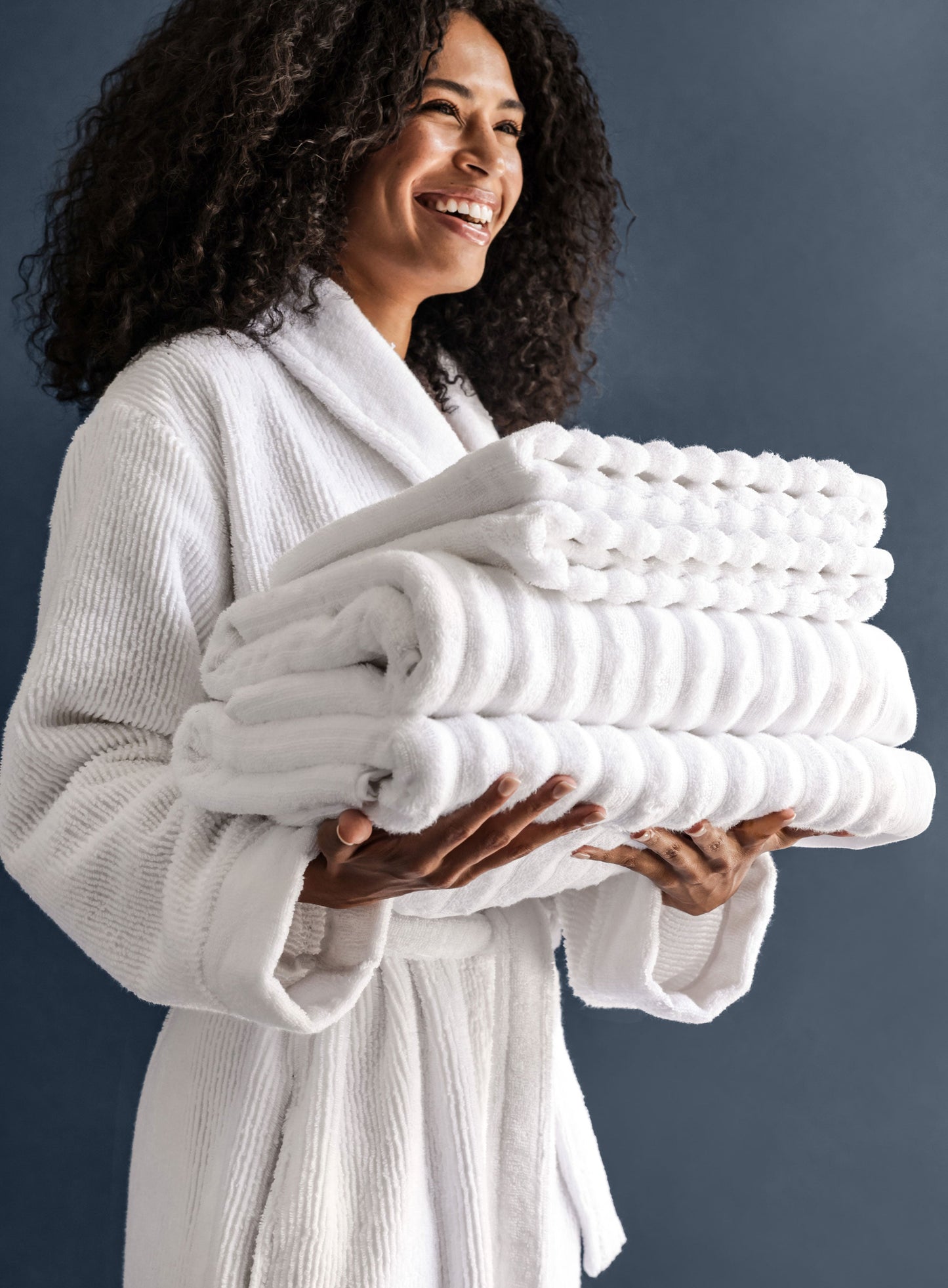 Turkish Cotton Rib Towel Set