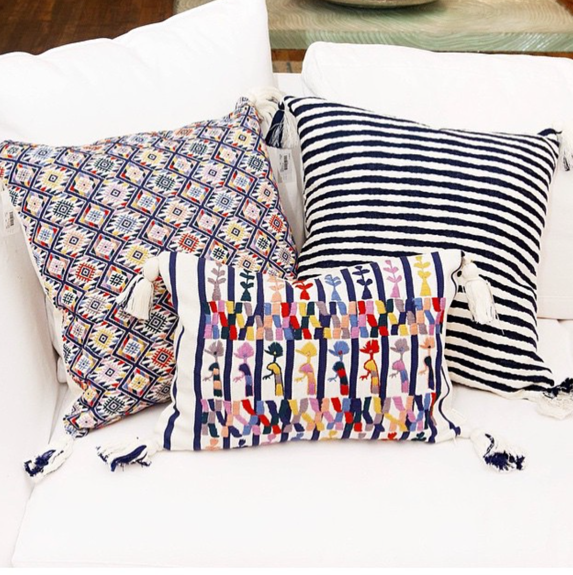 Antigua - Dark Teal Blue 20"x20"