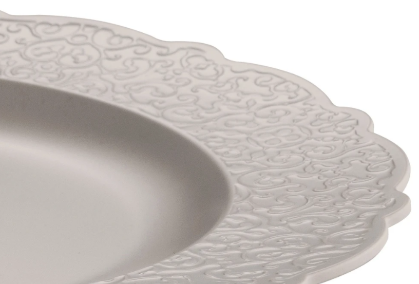 4 PIECE DINNER PLATE SET - WARM GREY