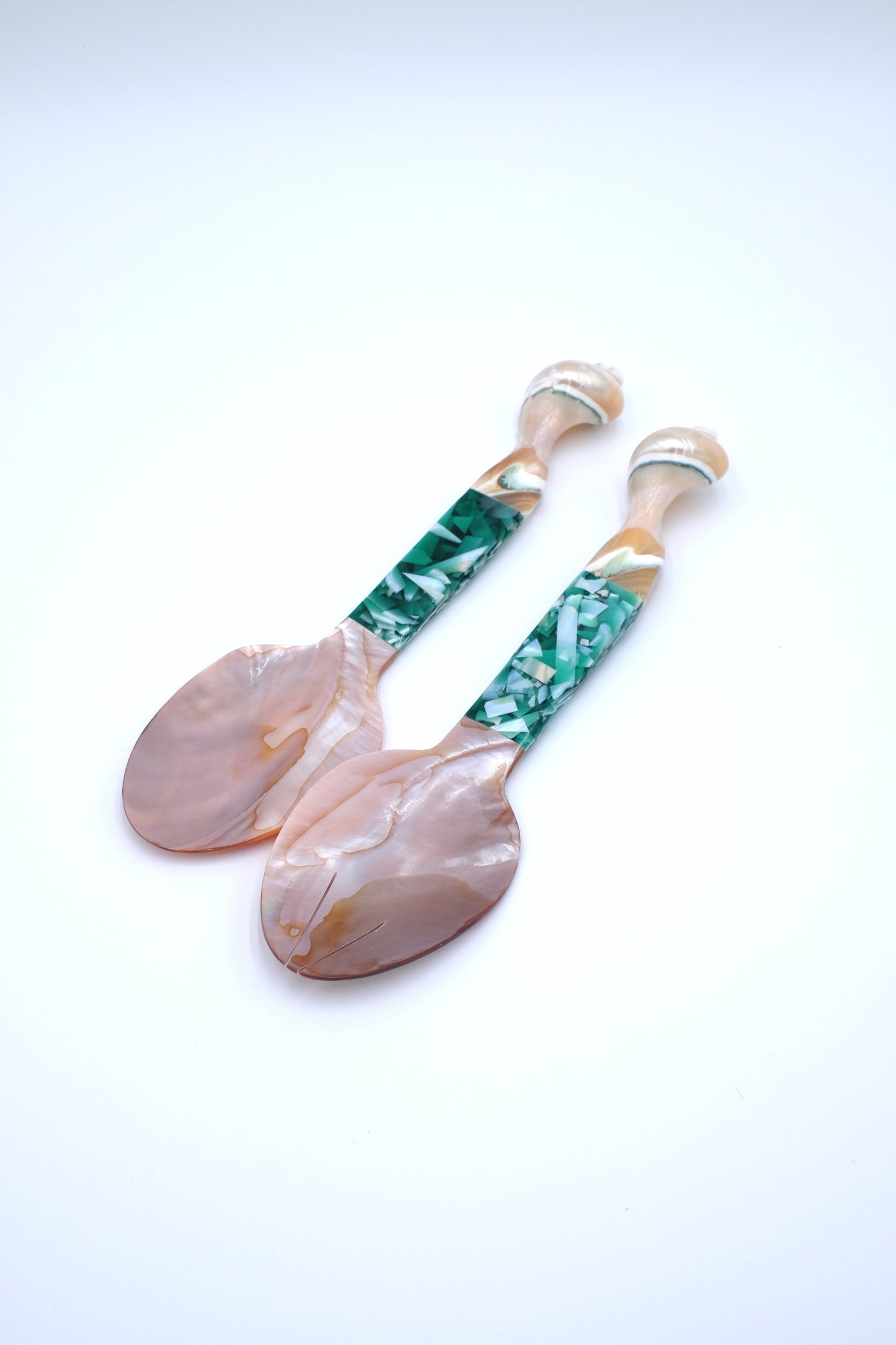 Seashell Serving Set in Green