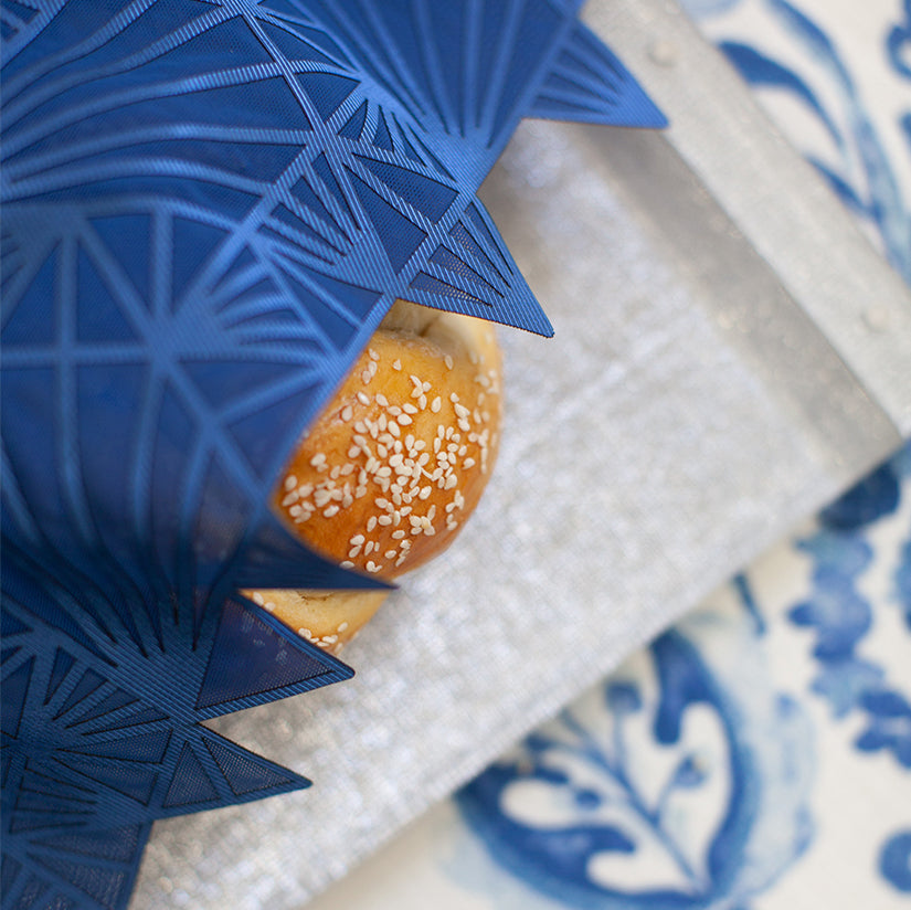 Challah Cover Magen David Blue
