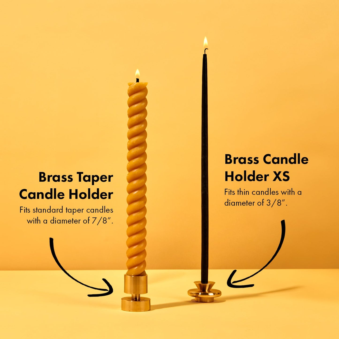 Brass Taper Candle Holder