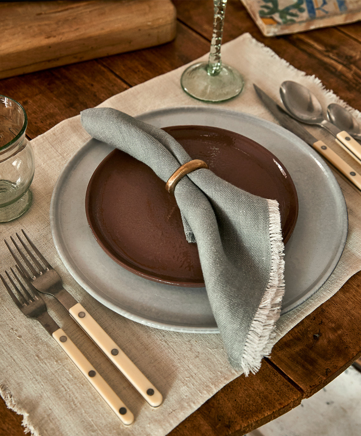 Flat Dinner Plate - Il Buco Vita / Color~dove-grey