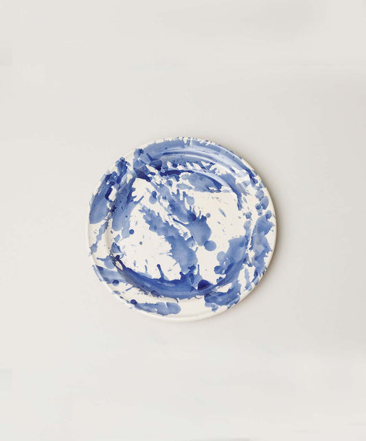 Side Plate- Il Buco Vita / color~blue splatter
