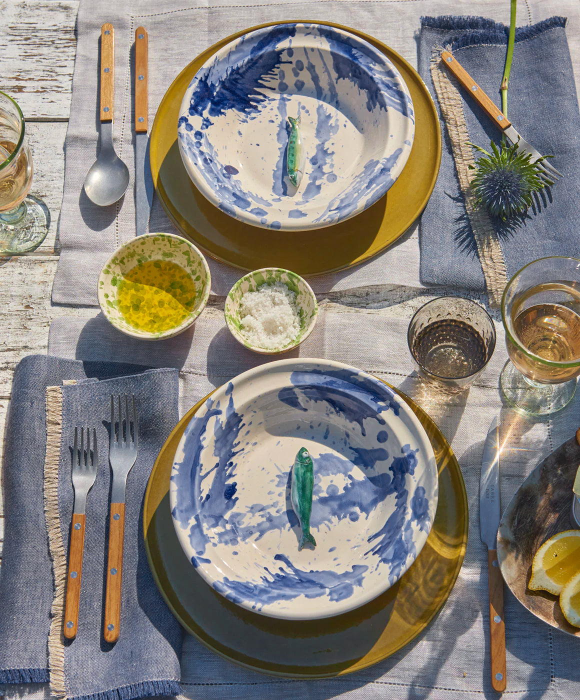 Pasta Bowl - Il Buco Vita / color~Blue Splatter