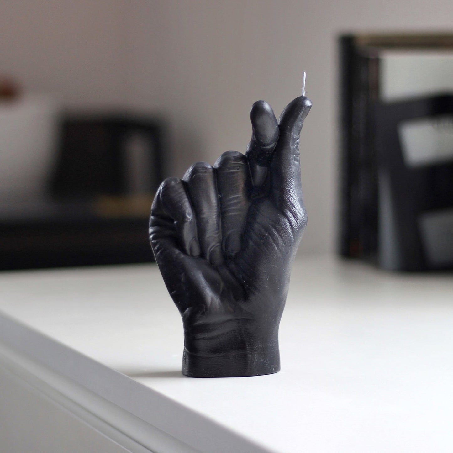CandleHand "Finger Hearts" Candle - Black