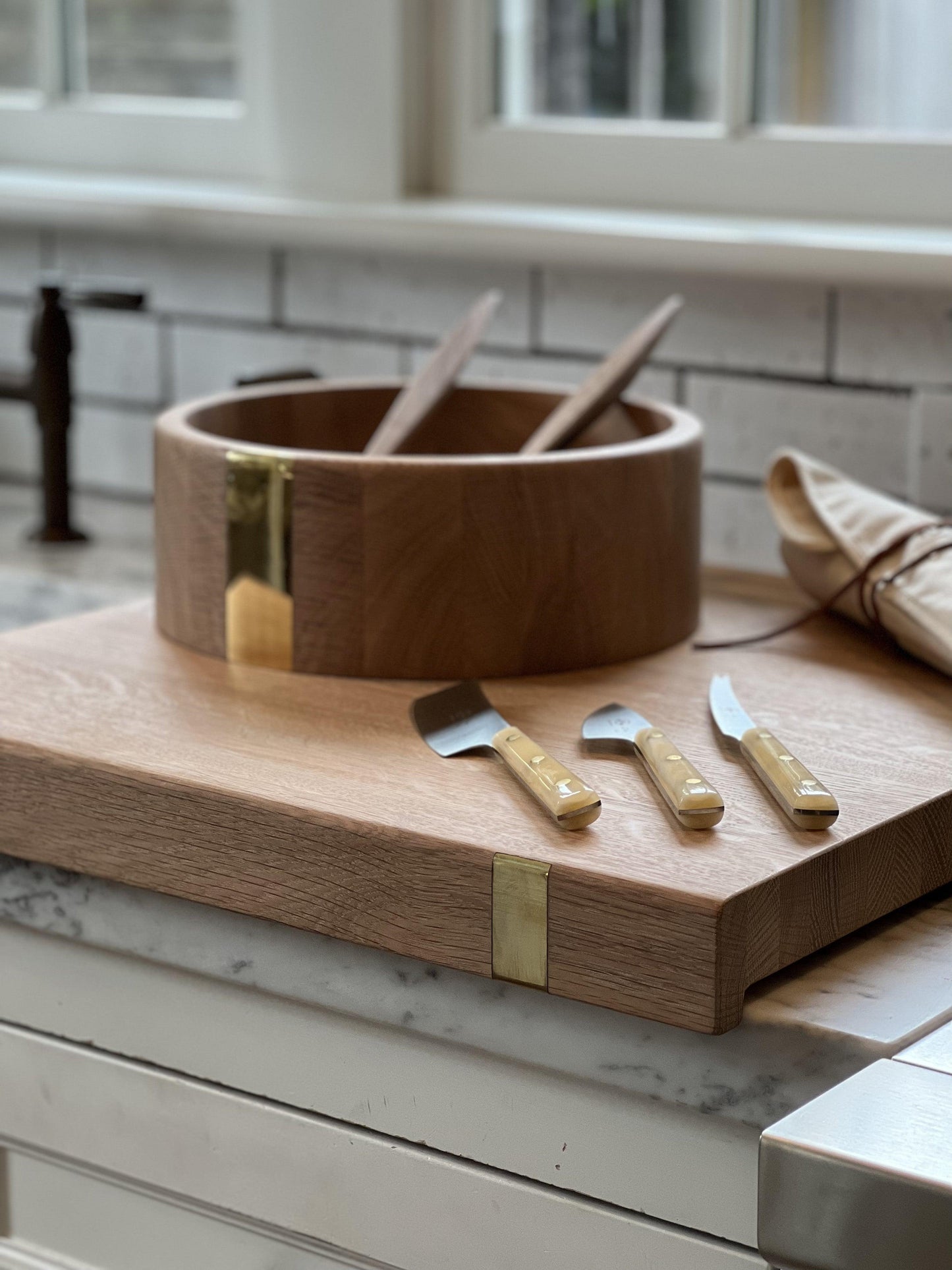 MOD Lip Board with Brass Detail by Wooden Palate - MONC XIII