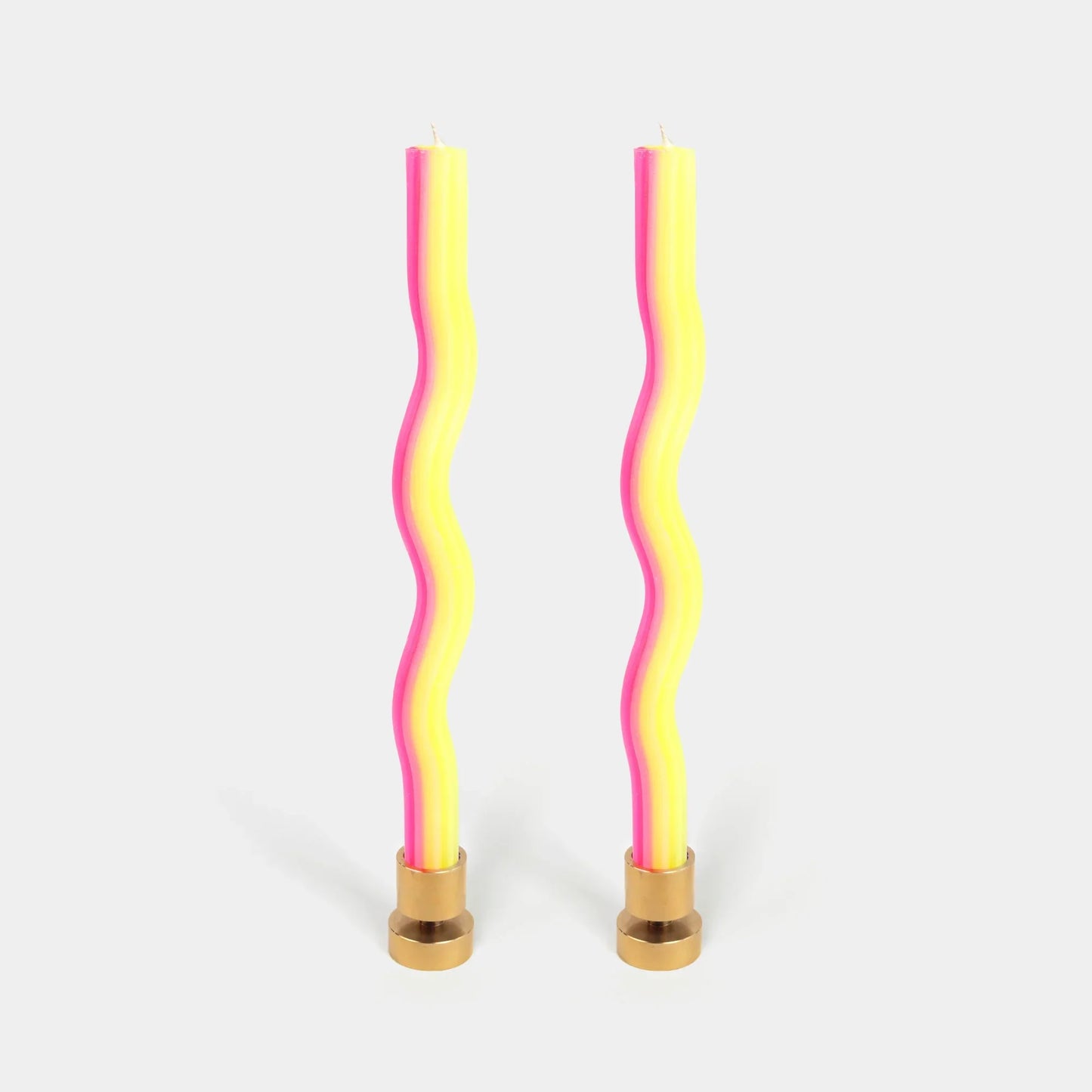 Wiggle Candles - Yellow & Pink (2 pack)